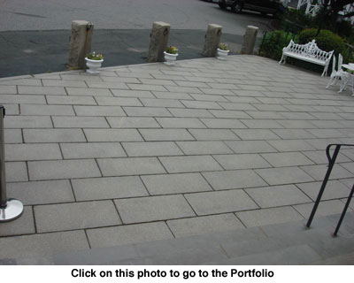 Patio built as a part of the Goodspeed Opera House restoration