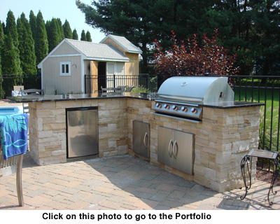 Outdoor Living is wonderful with an outdoor kitchen